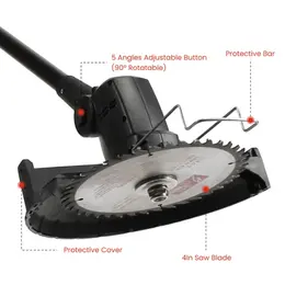 Product image of Cordless 21V Pole Saw, Mini Chainsaw, Grass Trimmer Kit, 1500mAh, 4in/6in Blades