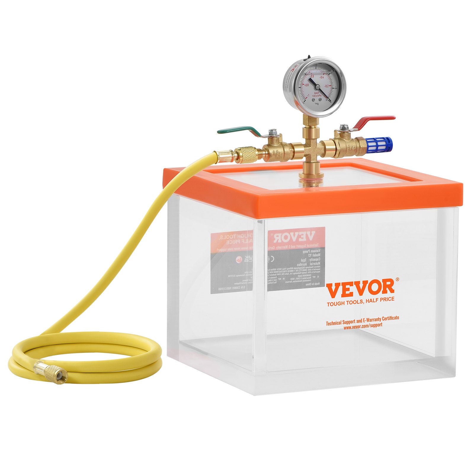 Main product image of 2 Gallon Transparent Acrylic Vacuum Degassing Chamber