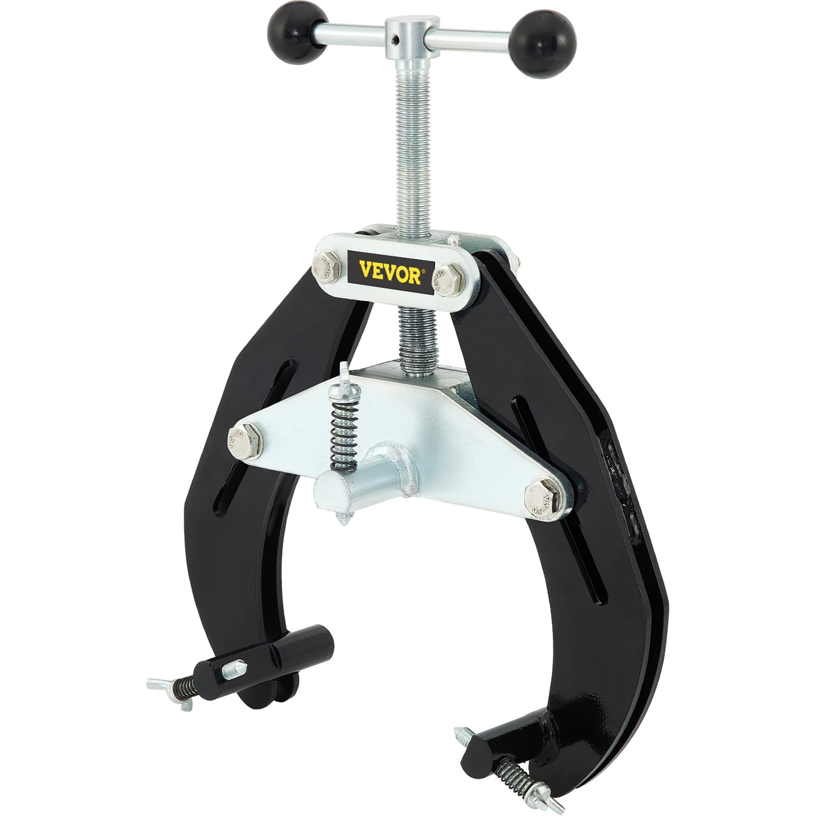 Main product image of Pipe Clamp, 2 to 6 In, Quick-Acting Screws, Steel, Black