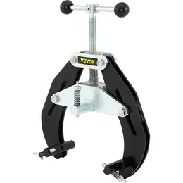 Product image of Pipe Clamp, 2 to 6 In, Quick-Acting Screws, Steel, Black