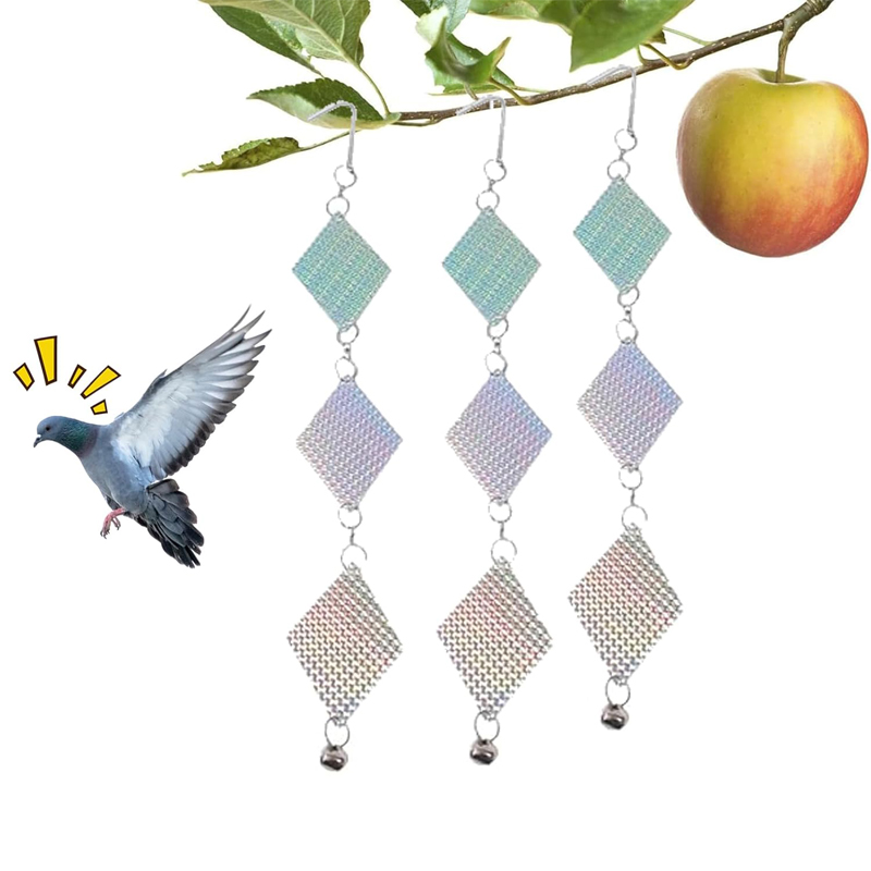 Main product image of 24-Pack Reflective Bird Deterrent Discs, Double-Sided, Rotating