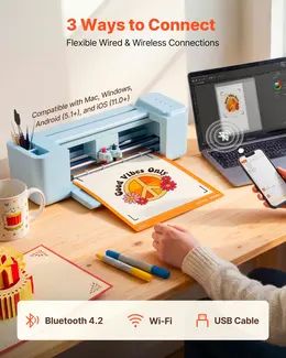 Product image of 12 In Vinyl Cutting Machine, Button-Controlled, Multi-OS Compatible