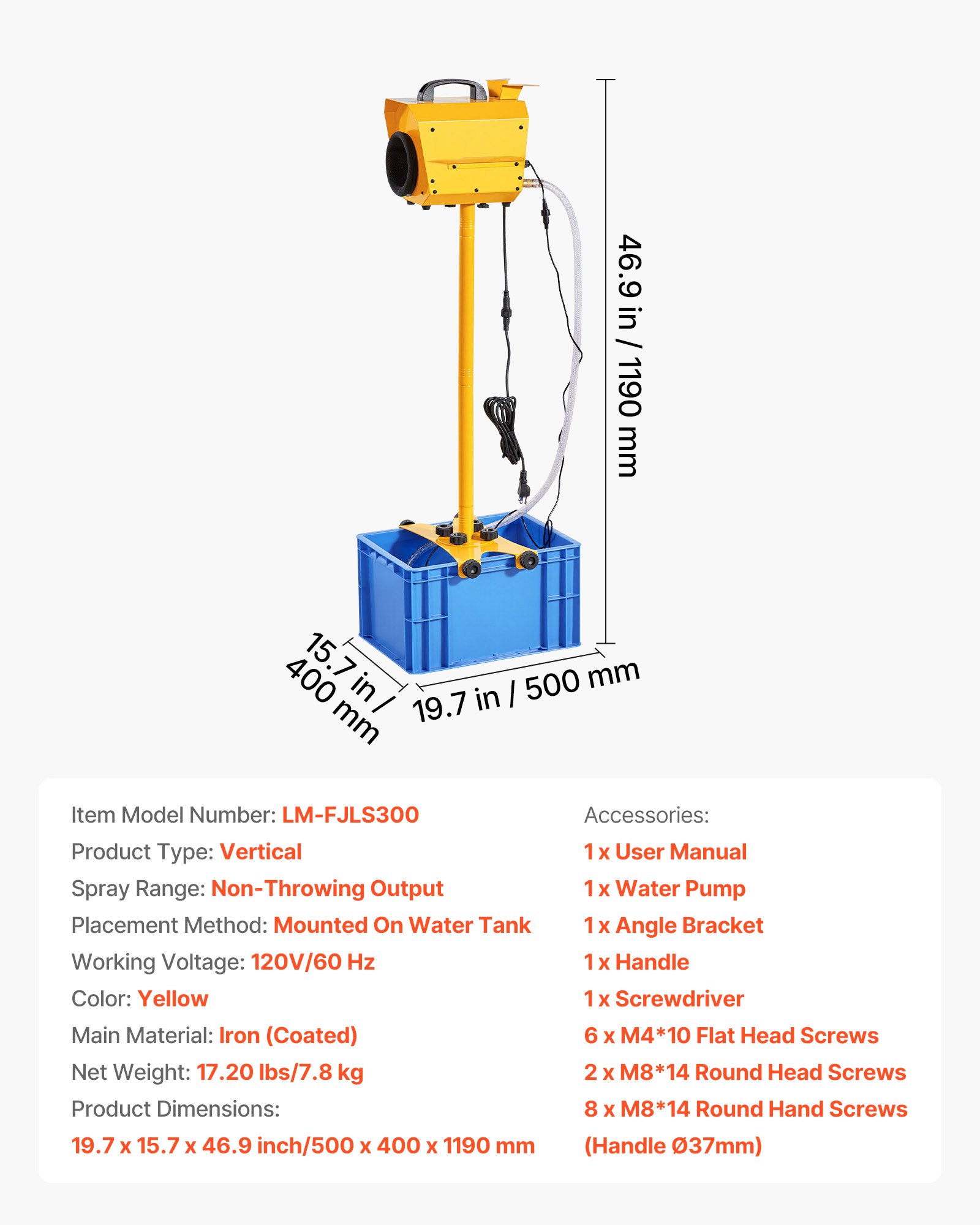 Main product image of Foam Machine, Adjustable Angle, 21QT Water Tank, Vertical Design