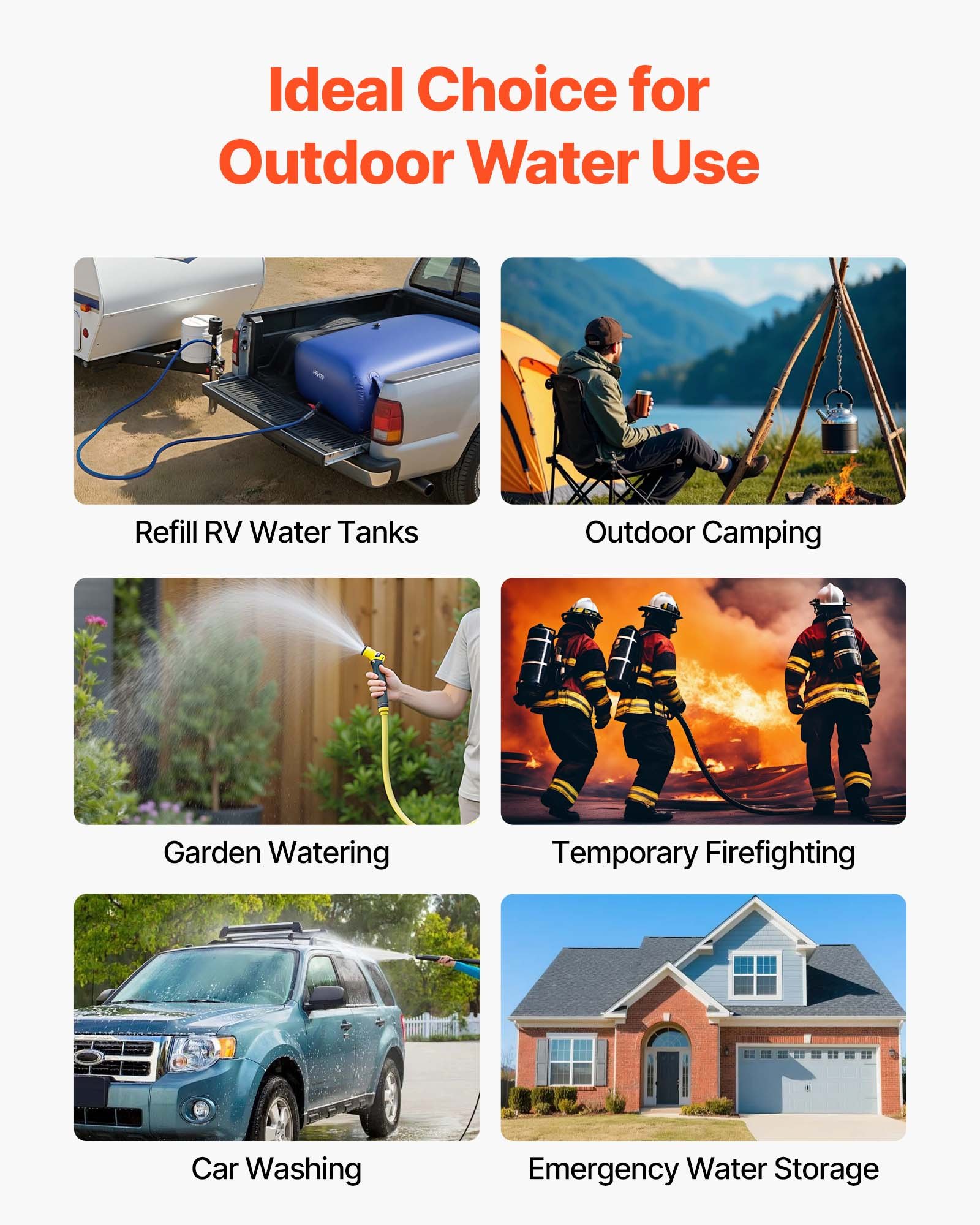 Main product image of 142.7 Gal Collapsible Water Storage Bladder, 1000D PVC, Blue