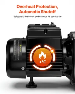 Product image of 1/2 HP Shallow Well Jet Pump, 115/230V, 790 GPH, 147 Ft Max Head, Auto Pressure Switch
