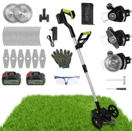 Product image of 21V Cordless String Trimmer Edger, 2x3000mAh Batteries, 3.6-4.6FT, 90° Rotating Head