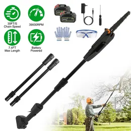 Product image of Cordless Pole Saw, 7.4ft Adjustable, 775W Motor, 35ft/s Chain, 2x 3000mAh Batteries