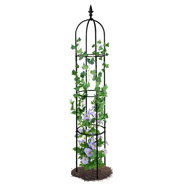 Main product image of 6.2ft Garden Obelisk Trellis, Plastic Coated Metal