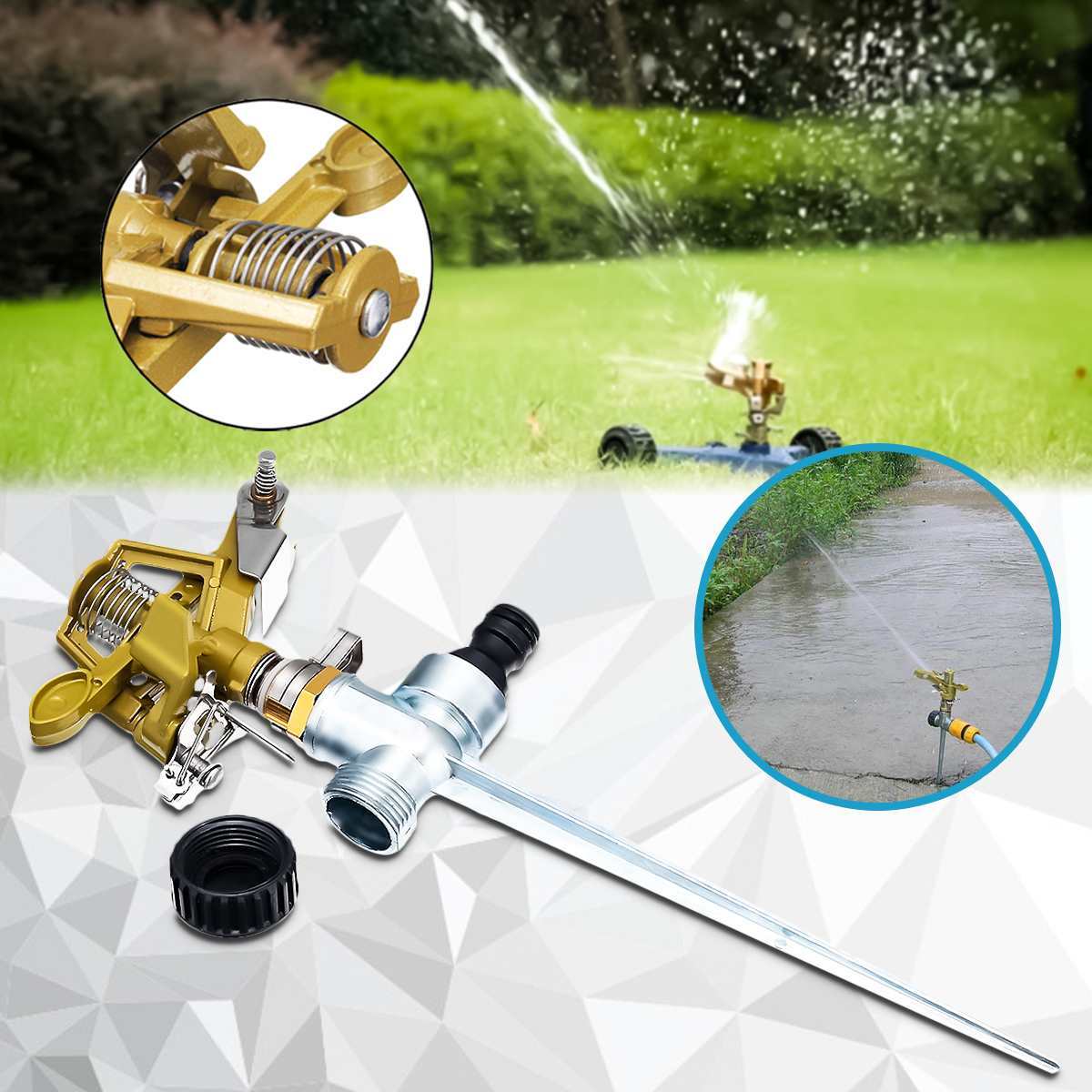Main product image of 360-Degree Rotating Irrigation Sprinkler for Garden and Lawn