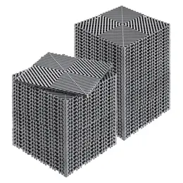 Product image of 12x12 Gray PP Non-Slip Interlocking Drainage Mat, 50-Piece Set