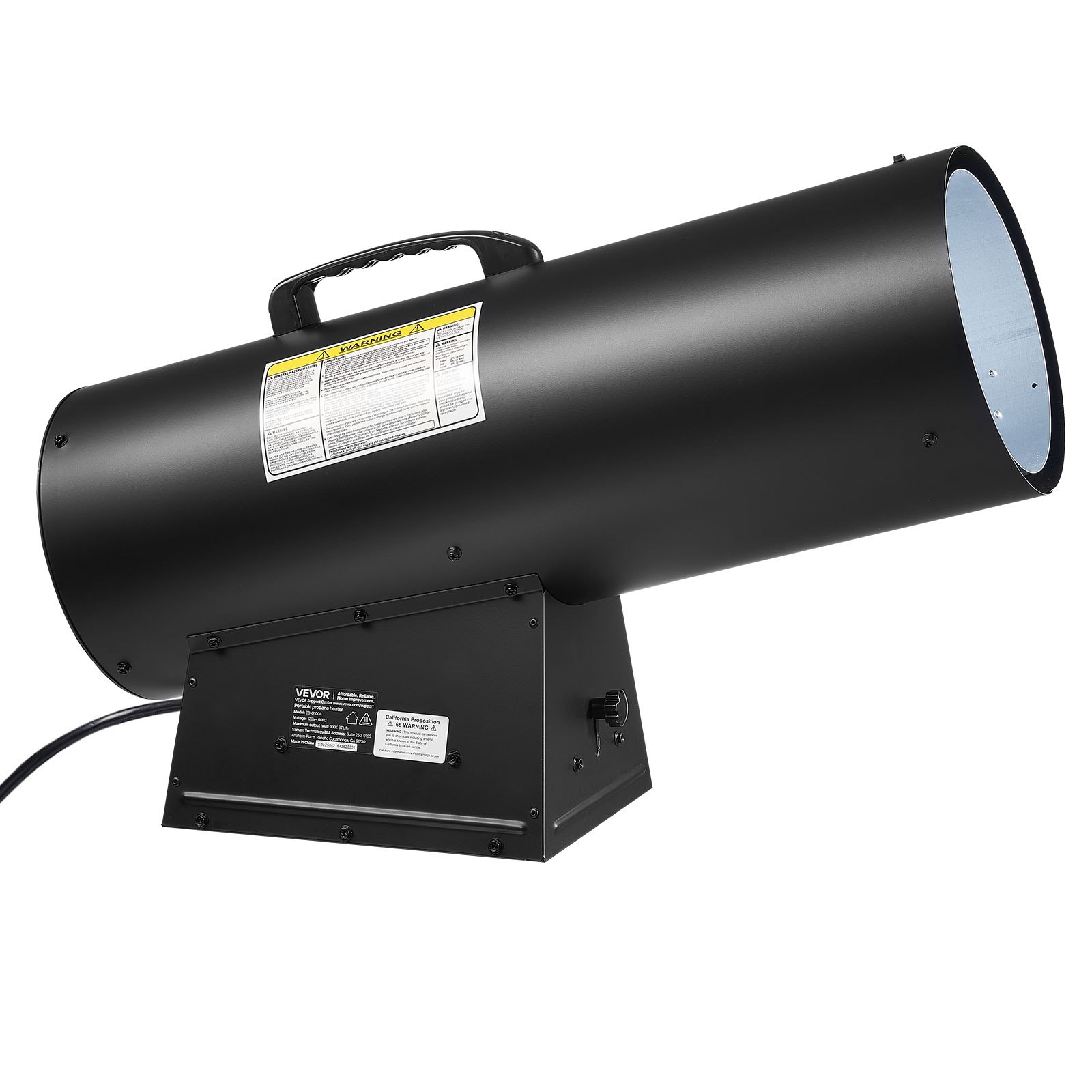 Main product image of 125000 BTU Forced Air Propane Heater, Portable, Stepless Temperature Control