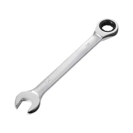 Product image of 26-Piece SAE/Metric Cr-V Steel 72-Tooth Ratcheting Combination Wrench Set with Rack