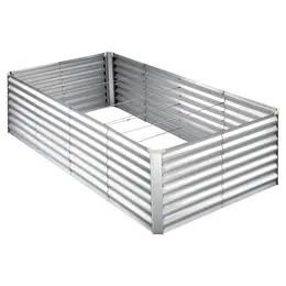 Product image of Galvanized Raised Garden Bed, 8x4x2 Ft, Rectangular Planter Kit