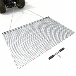 Product image of Drag Harrow, 5 x 3 ft, Galvanized Steel Mesh, with Tow Chain