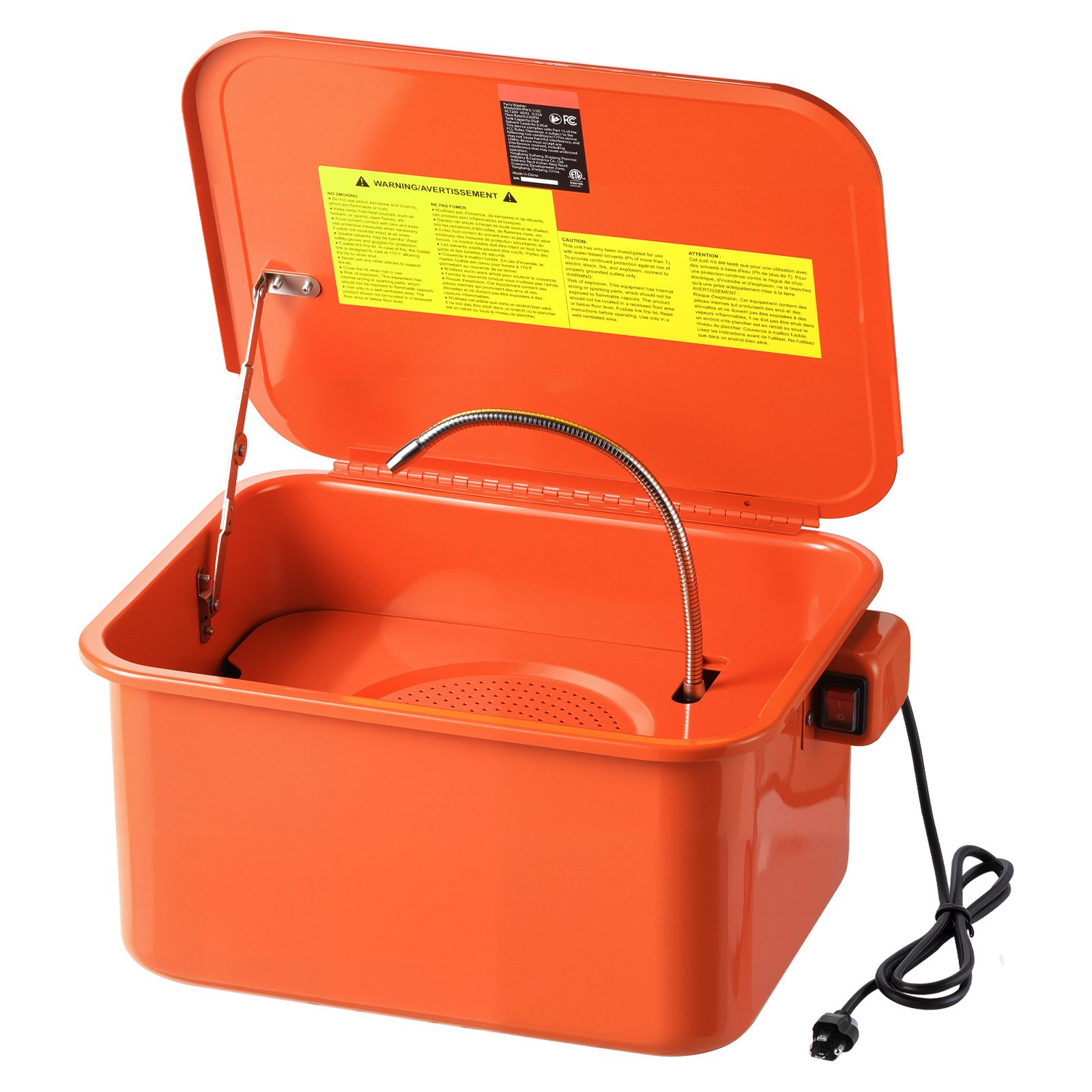 Main product image of Portable Steel Parts Washer, 3.5 Gallon Solvent Capacity, 0.4 GPM
