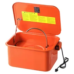 Product image of Portable Steel Parts Washer, 3.5 Gallon Solvent Capacity, 0.4 GPM