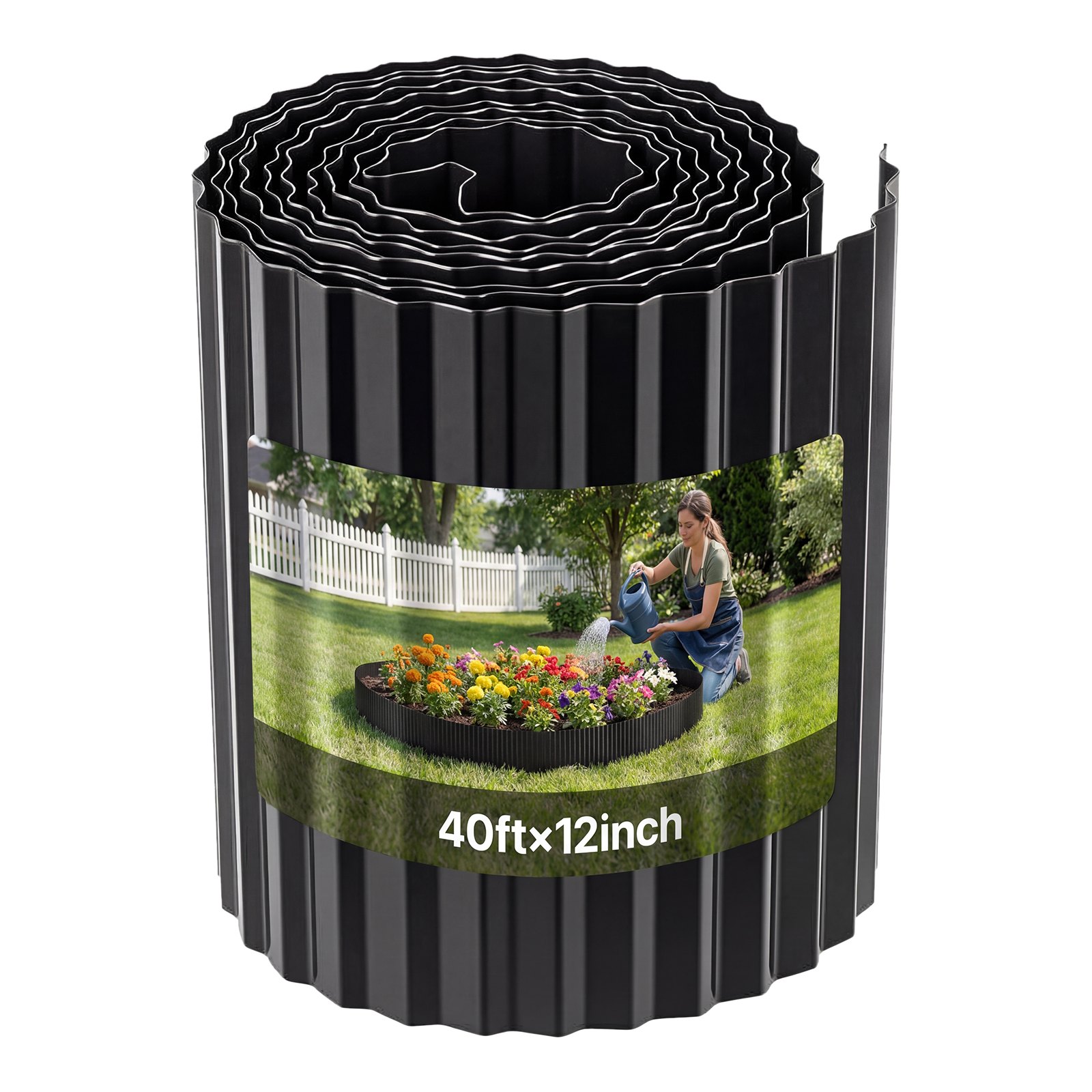 Main product image of Galvanized Steel Landscape Edging Strip, 40 Ft x 12 In