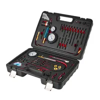 Product image of Engine Cylinder Compression & Leak Down Tester Kit, 0-700 PSI, 0-100 PSI, 4 Adapters