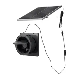 Product image of Solar Powered Fan, 25W Panel, 220 CFM, 2030 RPM, Adjustable Angle