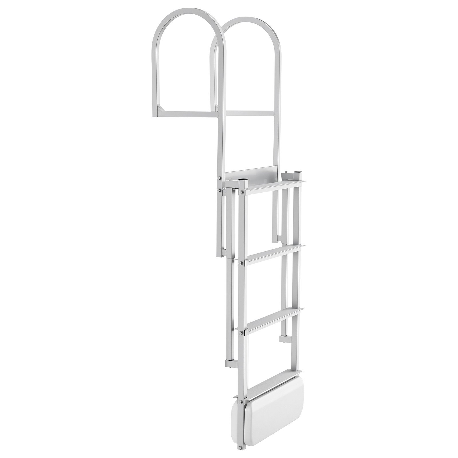 Main product image of Retractable Dock Ladder, 4 Steps, Aluminum Alloy, Auto-Lift Float, Non-Slip Steps, 500 Lbs Capacity