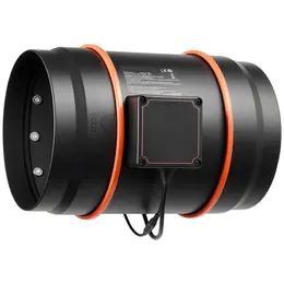 Product image of 8 Inch Inline Duct Fan, 807 CFM, EC Motor, 10-Speed PWM, Timer