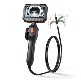 Product image of Two-Way Articulating Borescope, 0.24-inch Lens, 4.3-inch IPS Screen, 4.9ft Cable