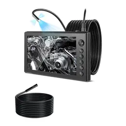Product image of Triple Lens Borescope, 7-inch HD IPS Split-Screen, IP67, Dual 16.4ft & 9.8ft Cables