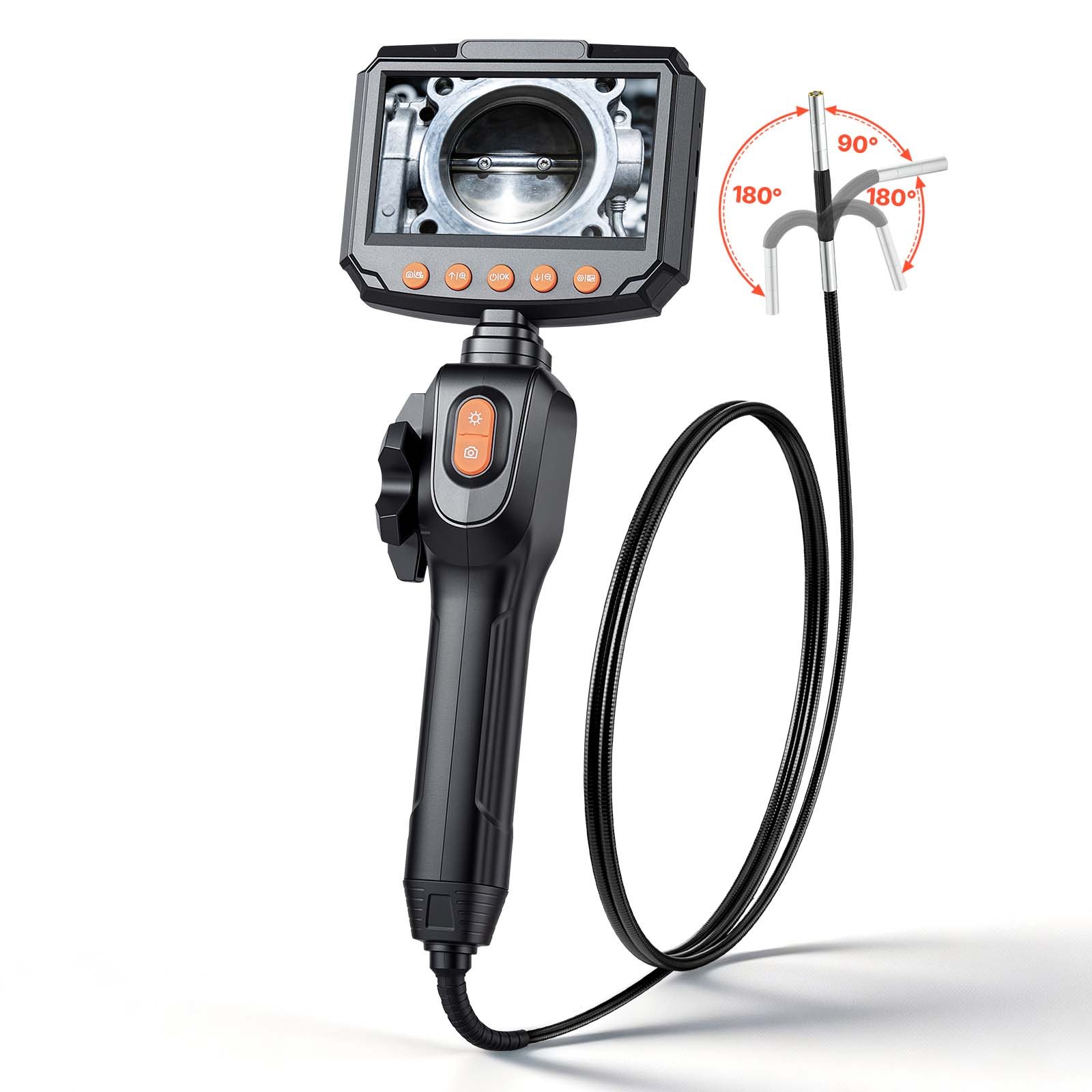 Main product image of Articulating Borescope, 0.15 Lens, 4.3 IPS Screen, 1280x720, 8X Zoom