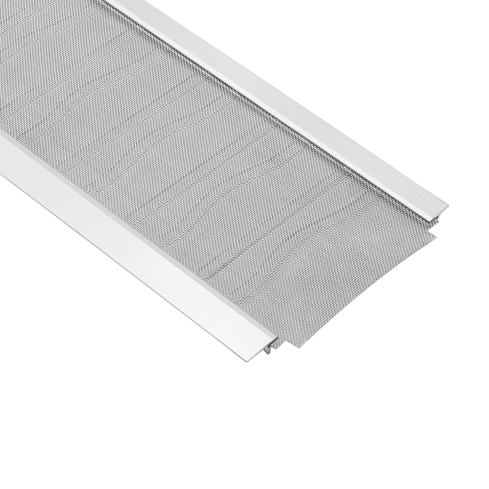 Main product image of 5 In Aluminum Gutter Cover, Stainless Steel Micro Mesh, 48ft Length, 0.04in Thick, 12 PCS