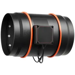 Product image of 8 Inch Inline Duct Fan Kit, 807 CFM, EC Motor, Carbon Filter, PWM Controller, Timer