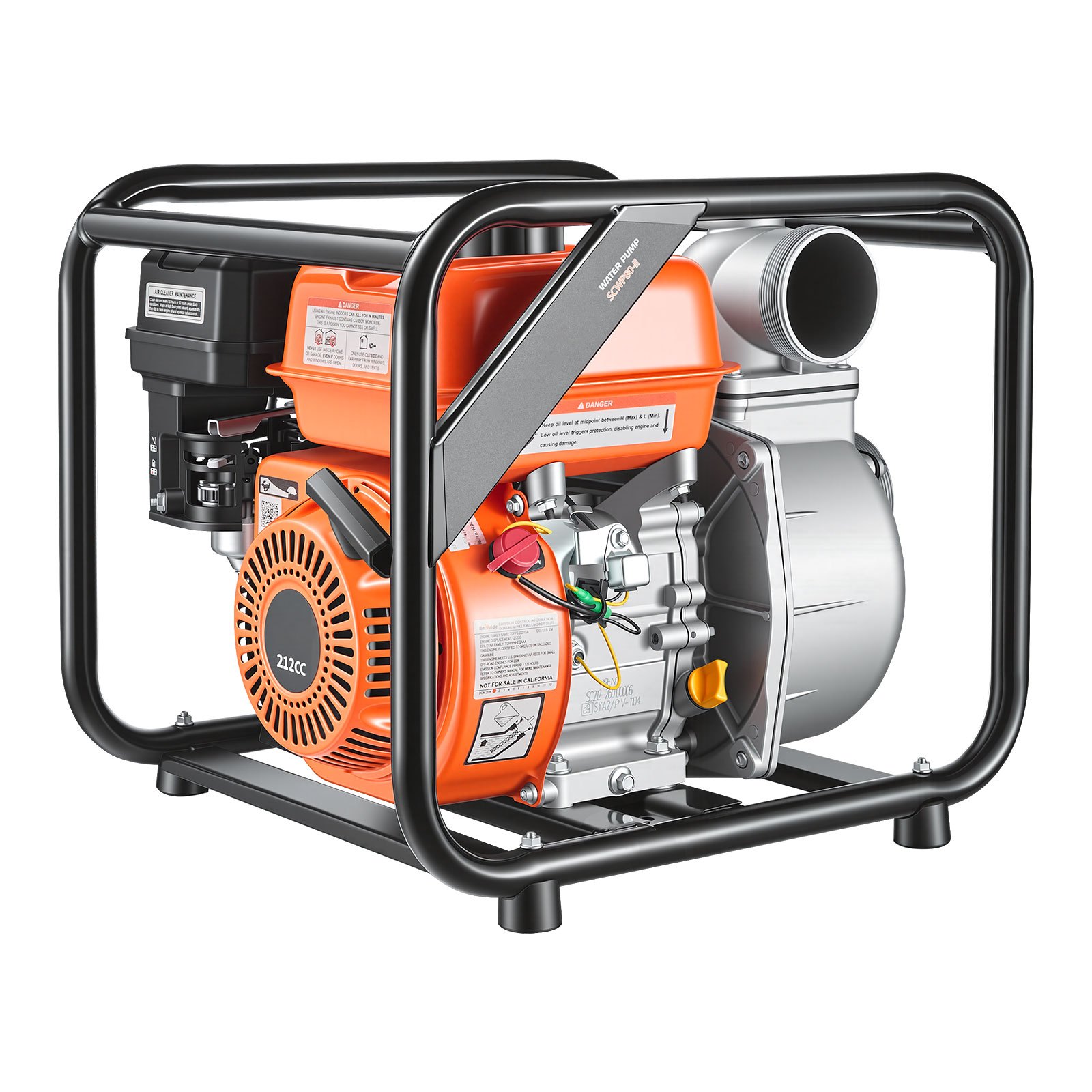 Main product image of 3 In. 242 GPM 7HP Gas Powered Semi Trash Water Transfer Pump