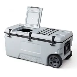 Product image of 106QT Hard Rolling Cooler, Leak-Resistant, 48-Hour Ice Retention