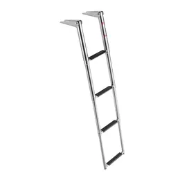 Product image of 4-Step Stainless Steel Telescoping Folding Boat Ladder, 900 Lbs Capacity