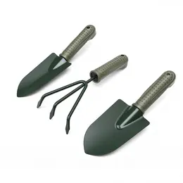 Product image of Garden Tool Set, Shovels, 3-Prong Rake, Ergonomic Handles, Storage Bag