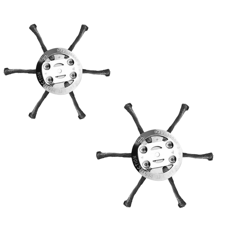 Main product image of Two 6-inch 6-wire Steel Wire Brush Trimmer Heads for String Trimmers
