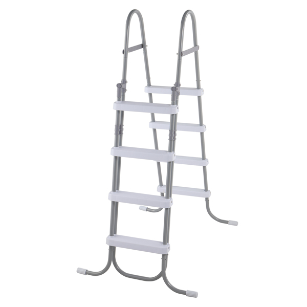 Main product image of 52in 4-Step Pool Ladder with Iron Grey Frame and White Steps