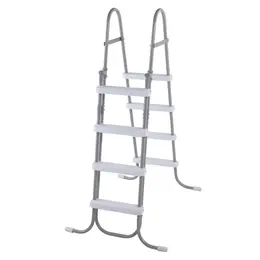Product image of 52in 4-Step Pool Ladder with Iron Grey Frame and White Steps