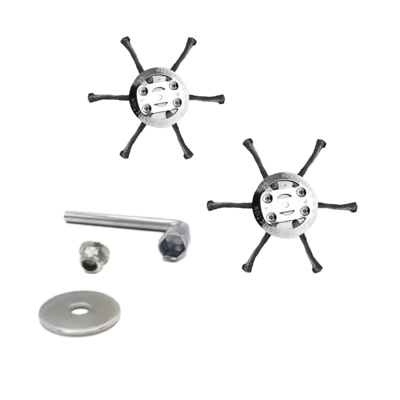 Main product image of 6in 6-Wire Steel Brush Cutter Head for Gas and Electric Weed Trimmers