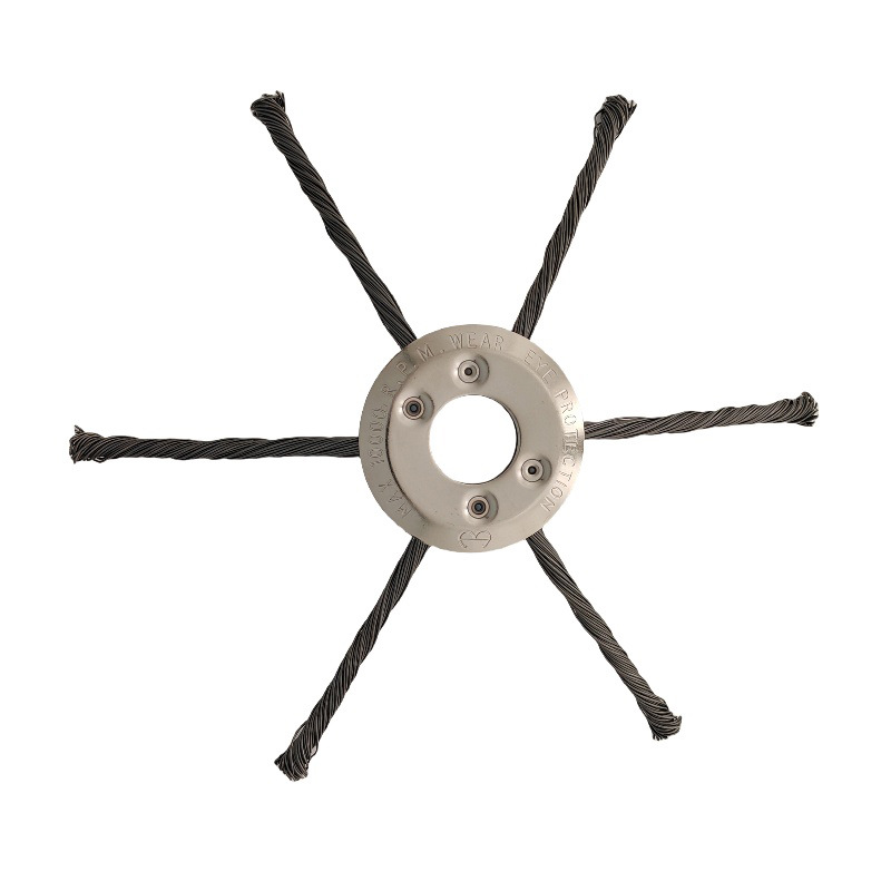 Main product image of Steel Wire Trimmer Head, Brush Cutter Blade for Gas Trimmers, Weeding and Rust Removal