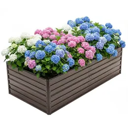 Product image of 8x4x2FT Galvanized Raised Garden Bed Kit, Outdoor Planter