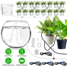 Product image of Automatic Rechargeable Drip Irrigation System, LCD, 16 Drip Arrows