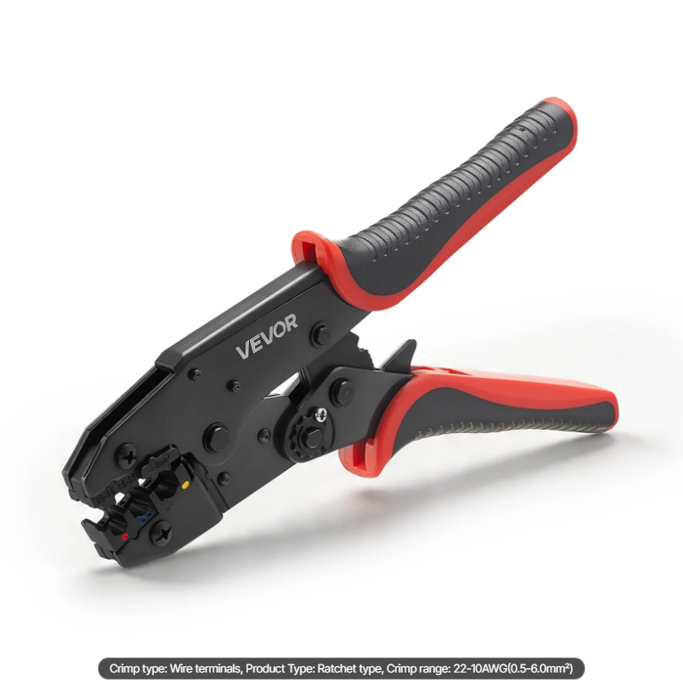 Main product image of VEVOR Ratcheting Crimper, 22-10 AWG, Electrical Terminal Pliers