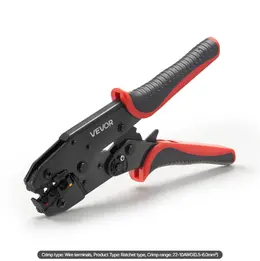 Product image of VEVOR Ratcheting Crimper, 22-10 AWG, Electrical Terminal Pliers