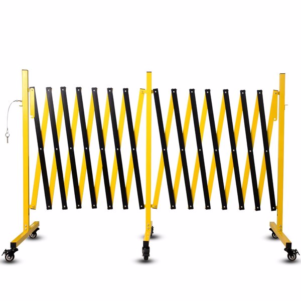 Main product image of 23FT Retractable Metal Barricade with Casters
