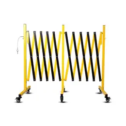 Product image of 17 ft Metal Expandable Barricade, Portable, with Casters