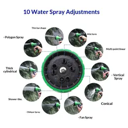 Product image of 10-Pattern Adjustable Water Spray Nozzle for Hoses