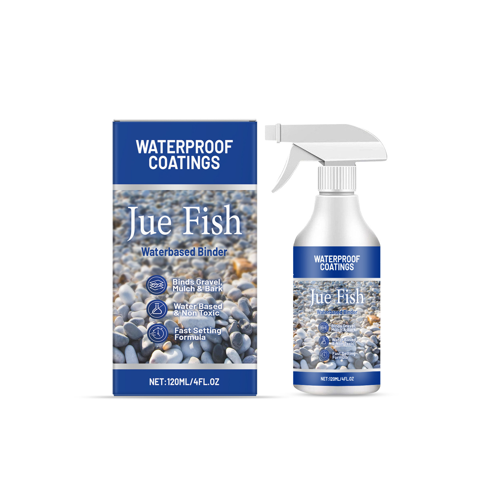 Main product image of JueFish Gravel Adhesive for Pebble, Agate, and Gravel Bonding