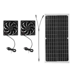 Product image of Solar Exhaust Fan Kit, 16W Panel, Two Brushless DC Fans