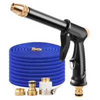 Product image of High-Pressure Car Wash Water Gun, Telescopic Hose, and Foam Sprayer Set