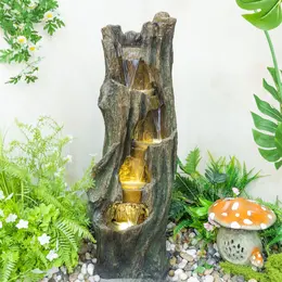 Product image of Waterfall Fountain, Outdoor Garden Patio, with LED Lights